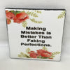 MAKING MISTAKES Wall Art Ceramic Tile Sign Gift Idea Home Decor Positive Saying Quote Affirmation Handmade Sign Country Farmhouse Gift Campers RV Gift Home and Living Wall Hanging - JAMsCraftCloset