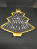 Candy Dish Studio Nova Tree Shaped Vintage Embossed Trinket Plate Dish Gold Trim Christmas - JAMsCraftCloset