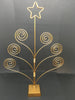 Tree Christmas Card Picture Holder Gold Metal With Star Shelf Sitter Vintage JAMsCraftCloset
