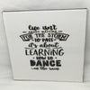 DANCE IN THE RAIN Wall Art Ceramic Tile Sign Gift Idea Home Decor Positive Saying Gift Idea Handmade Sign Country Farmhouse Gift Campers RV Gift Home and Living Wall Hanging Kitchen Decor - JAMsCraftCloset