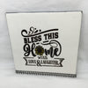 BLESS THIS HOME WITH LOVE & LAUGHTER Wall Art Ceramic Tile Sign Gift Idea Home Decor Positive Saying Gift Idea Handmade Sign Country Farmhouse Gift Campers RV Gift Home and Living Wall Hanging Kitchen Decor - JAMsCraftCloset