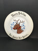 Plate Platter Serving Dish Christmas Rudolph Happy Holidays Round Kitchen Dining Decor Table Decor Centerpiece Gift Idea Country Decor JAMsCraftCloset