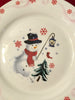 Plate Platter Serving Dish Christmas Snowman Lantern Tree Round Kitchen Dining Decor Table Decor Centerpiece Gift Idea Country Decor JAMsCraftCloset