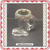 Shot Glass Boot Vintage With Metal Holly Berries Around Rim JAMsCraftCloset