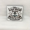 THE ANCHOR HOLDS Wall Art Ceramic Tile Sign Gift Home Decor Positive Quote Affirmation Handmade Sign Country Farmhouse Gift Campers RV Gift Home and Living Wall Hanging FAITH - JAMsCraftCloset
