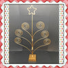 Tree Christmas Card Picture Holder Gold Metal With Star Shelf Sitter Vintage JAMsCraftCloset