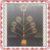 Tree Christmas Card Picture Holder Gold Metal With Star Shelf Sitter Vintage JAMsCraftCloset