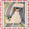 Stocking Blue Snowman Christmas Holiday Stocking Vintage Home Decor Gift Idea JAMsCraftCloset