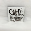 SAVED BY GRACE Wall Art Ceramic Tile Sign Gift Home Decor Positive Quote Affirmation Handmade Sign Country Farmhouse Gift Campers RV Gift Home and Living Wall Hanging FAITH - JAMsCraftCloset