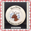 Plate Platter Serving Dish Christmas Rudolph Happy Holidays Round Kitchen Dining Decor Table Decor Centerpiece Gift Idea Country Decor JAMsCraftCloset