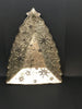 Dish Candy Trinket Christmas Tree Shaped Silver Metal JOY HOPE PEACE Stars