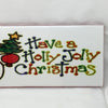 HAVE A HOLLY JOLLY CHRISTMAS SNOWMAN Ceramic Tile Sign Wall Art Gift Idea Home Country Decor Holiday - JAMsCraftCloset