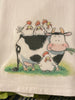 CHICKENS COW Decorative Flour Sack Tea Dish Towels Kitchen Decor Gift Idea Handmade Chef Gift Housewarming Gift Wedding Gift Farmhouse Country Decor - JAMsCraftCloset