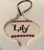 Personalized Holiday Christmas Ceramic Tile Ornaments Handmade Gift Stocking Stuffer