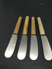 Knives Cheese Wooden Handles Vintage SET OF 4 Made in Japan