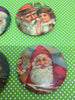 Santa Claus Magnets Vintage Christmas Holiday Decoration Kitchen Decor SET OF 4 JAMsCraftCloset