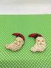 Santa Face Magnets Vintage Christmas Holiday Decoration Kitchen Decor SET OF 2 JAMsCraftCloset