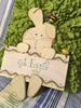 Bunny Rabbit GOT EGGS Wall Art Easter Decoration Home and Country Decor - JAMsCraftCloset