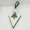 Ornaments Diamond Shaped Christmas Tree Ceramic Tile 6 by 3 Inches Set of 4 Holiday Decor Gift Idea Stocking Stuffer - JAMsCraftCloset
