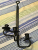 Candlestick Holder Votive Holder Vintage Black Wrought Iron 3 Arm Home Decor - JAMsCraftCloset