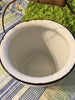 Chamber Pot Slop Bucket Without Lid Vintage Enamel Planter Home Decor Bath Decor - JAMsCraftCloset