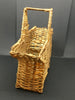 Basket Star Shaped Gold Wicker Shelf Sitter Storage - JAMsCraftCloset