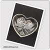 Candy Dish Heart Shaped Vintage Embossed Trinket Plate Dish Doves and Bow