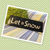 LET IT SNOW Hand Painted Wooden Wall Art Mantel Hearth Shelf Sign Christmas Decor Home Decor Gift Idea - JAMsCraftCloset