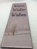 WARM WINTER WISHES Banner Ceramic Tile Sign Christmas Wall Art Unique Gift Idea Home Country Decor Holiday Handmade - JAMsCraftCloset