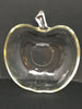 Apple Candy Dish Clear Glass VintageTeacher Appreciation Gift - JAMsCraftCloset