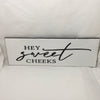 HEY SWEET CHEEKS Ceramic Tile Decal Sign Funny BATHROOM Decor Wall Art Home Decor Gift Idea Handmade Sign Country Farmhouse Wall Art Campers RV Home Decor Home and Living Wall Hanging Restroom Decor - JAMsCraftCloset