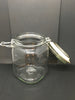 Canning Glass Jar Flip Top Wire Clasp Vintage 6 Inches Tall 4 Inch Square Bottom Gift Kitchen Decor Great Gift Idea Collectible