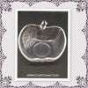 Apple Candy Dish Clear Glass Embossed Leaf Vintage Teacher Appreciation Gift - JAMsCraftCloset