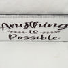 ANYTHING IS POSSIBLE Ceramic Tile Decal Sign Wall Art Wedding Gift Idea Home Country Decor Affirmation Wedding Decor Positive Saying - JAMsCraftCloset