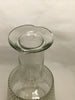 Bottle Decanter Carafe Clear Glass Waffle Design Pouring Indentions Markings Liquor 7 D 396 - JAMsCraftCloset