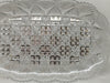 Tray Dish Relish Rectangle Clear Glass Vintage Fan Diamond Scalloped Edge Unique Gift Idea Serving Tray Kitchen Decor Dining Decor Home Decor Country Decor JAMsCraftCloset