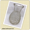 Vase Small Vintage Clear Glass With Diamond Point Floral Flower Vase Hexagon Shape FTD 1980 JAMsCraftCloset