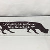 HOME IS WHERE THE HERD IS Ceramic Tile Love Caring Sign Wall Art Wedding I Love You Gift Idea Home Country Decor Affirmation Wedding Decor Positive Saying - JAMsCraftCloset