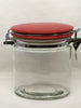 Canning Glass Jar Flip Top Wire Clasp Vintage 6 Inches Inch Square Bottom Gift Kitchen Decor Great Gift Idea Collectible
