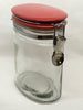 Canning Glass Jar Flip Top Wire Clasp Vintage 6 Inches Inch Square Bottom Gift Kitchen Decor Great Gift Idea Collectible