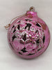 Ornament Vintage Christmas Plastic Pink Cut-Out Design 2 1/2 Inches in Diameter Holiday Tree Decor JAMsCraftCloset