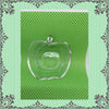 Apple Candy Dish Clear Glass Vintage Paper Clip Holder Jewelry Holder Teacher Gift - JAMsCraftCloset