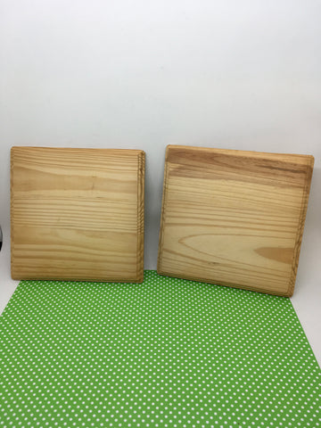 Plaque DIY Unfinished Handmade Wooden Routed Edge Ready to Add YOUR Personal Touch SET OF 2