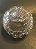 Bowl Round Clear Cut Leaded Glass Inch in Diameter Star Burst Design Candy Nut Serving Dish - JAMsCraftCloset