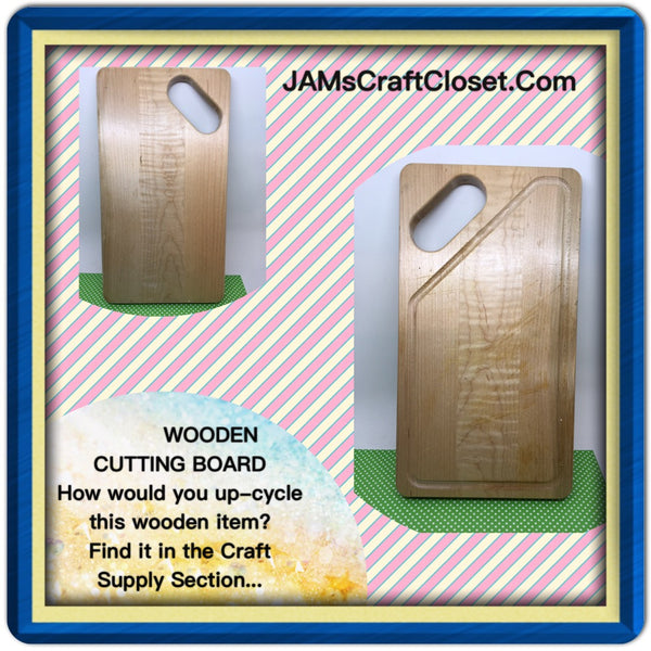 Cutting Board DIY Unfinished Wooden 12 by 6 1/2 Inches Ready to Add YOUR Personal Touch - JAMsCraftCloset