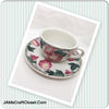 Cup and Saucer Morning Glory Design Cafe Classico By Nancy Calhoun Japan