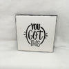 YOU GOT THIS Wall Art Ceramic Tile Sign Gift Home Decor Positive Quote Affirmation Handmade Sign Country Farmhouse Gift Campers RV Gift Home and Living Wall Hanging - JAMsCraftCloset