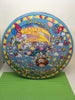 Tin Vintage Easter Round Easter Egg Hunt 10 Inches in Diameter 4 1/2 Inches Tall JAMsCraftCloset
