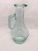 Bottle Decanter Carafe Clear Green Glass Pouring Indentions Markings 2 VE A l25 - JAMsCraftCloset