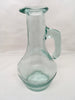 Bottle Decanter Carafe Clear Green Glass Pouring Indentions Markings 2 VE A l25 - JAMsCraftCloset